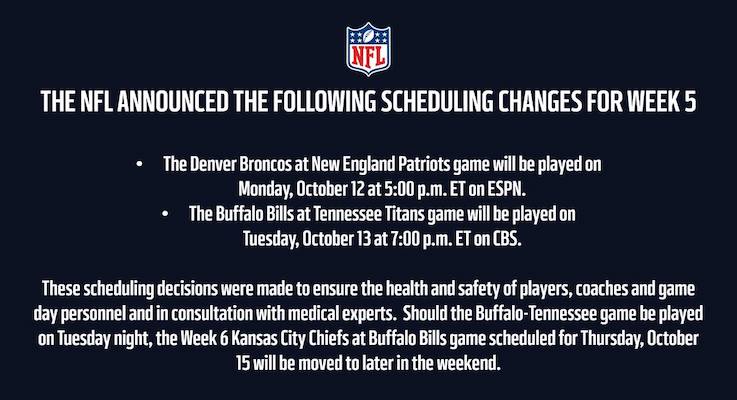 Read more about the article New Week 5 Schedule